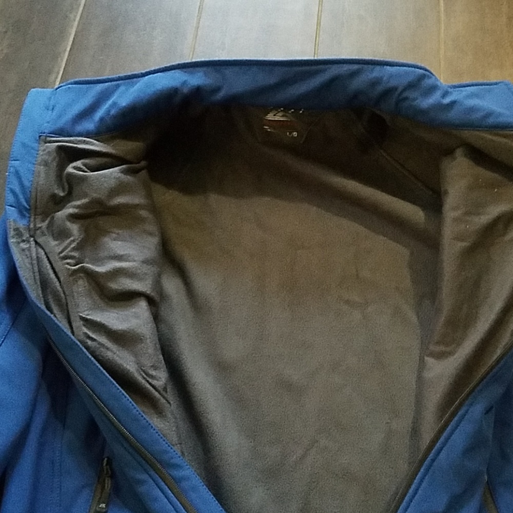 Blue mens coat - shell - Picture 4 of 4